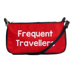 Frequent Travellers Red Shoulder Clutch Bags