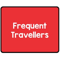 Frequent Travellers Red Fleece Blanket (medium) 