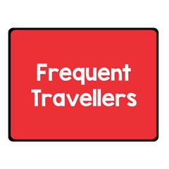 Frequent Travellers Red Fleece Blanket (small)