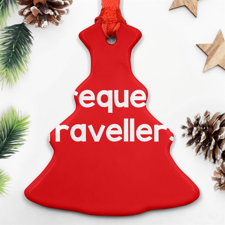 Frequent Travellers Red Ornament (Christmas Tree) 