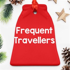 Frequent Travellers Red Bell Ornament (two Sides)