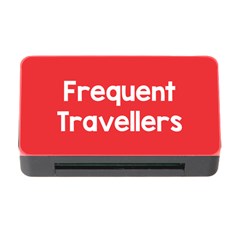 Frequent Travellers Red Memory Card Reader With Cf by Mariart