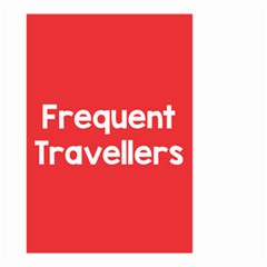 Frequent Travellers Red Small Garden Flag (two Sides) by Mariart