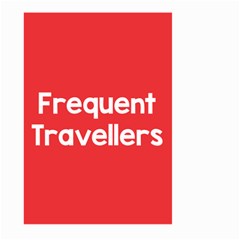 Frequent Travellers Red Large Garden Flag (two Sides) by Mariart