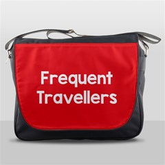 Frequent Travellers Red Messenger Bags by Mariart