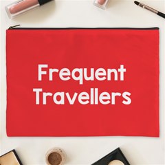 Frequent Travellers Red Cosmetic Bag (xxxl)  by Mariart