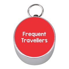 Frequent Travellers Red Mini Silver Compasses