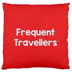 Frequent Travellers Red Large Flano Cushion Case (one Side) by Mariart