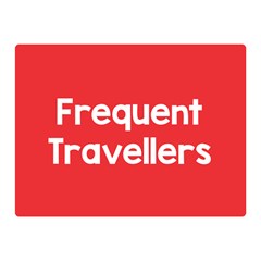 Frequent Travellers Red Double Sided Flano Blanket (mini) 