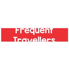 Frequent Travellers Red Flano Scarf (small)