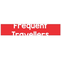 Frequent Travellers Red Flano Scarf (large)