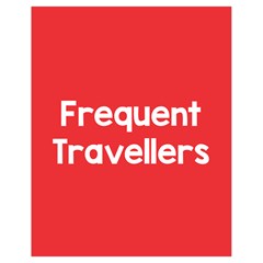 Frequent Travellers Red Drawstring Bag (small) by Mariart