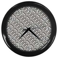 Capsul Another Grey Diamond Metal Texture Wall Clocks (black)