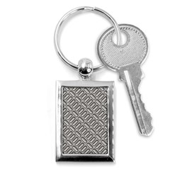 Capsul Another Grey Diamond Metal Texture Key Chains (rectangle) 