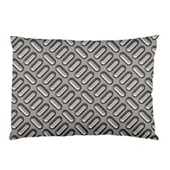 Capsul Another Grey Diamond Metal Texture Pillow Case by Mariart