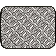 Capsul Another Grey Diamond Metal Texture Fleece Blanket (mini) by Mariart