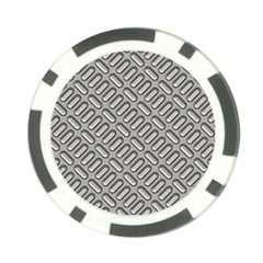 Capsul Another Grey Diamond Metal Texture Poker Chip Card Guard (10 Pack)