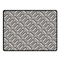 Capsul Another Grey Diamond Metal Texture Fleece Blanket (small) by Mariart