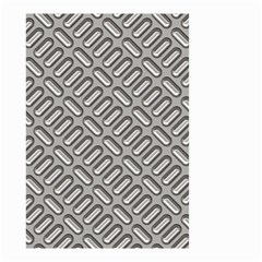 Capsul Another Grey Diamond Metal Texture Small Garden Flag (two Sides)