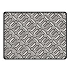 Capsul Another Grey Diamond Metal Texture Double Sided Fleece Blanket (small)  by Mariart