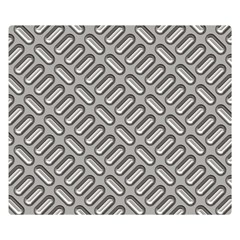 Capsul Another Grey Diamond Metal Texture Double Sided Flano Blanket (small)  by Mariart