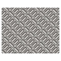 Capsul Another Grey Diamond Metal Texture Double Sided Flano Blanket (medium)  by Mariart