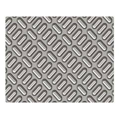 Capsul Another Grey Diamond Metal Texture Double Sided Flano Blanket (large)  by Mariart