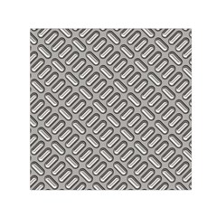 Capsul Another Grey Diamond Metal Texture Small Satin Scarf (square) by Mariart