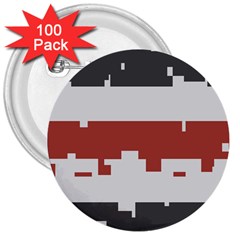 Girl Flags Plaid Red Black 3  Buttons (100 Pack)  by Mariart