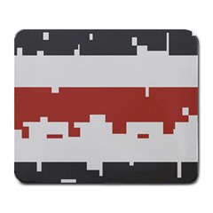 Girl Flags Plaid Red Black Large Mousepads by Mariart