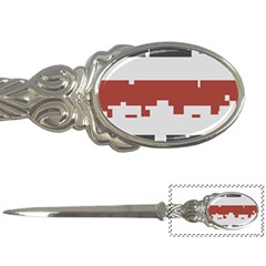 Girl Flags Plaid Red Black Letter Openers