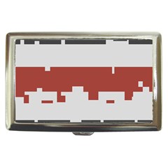 Girl Flags Plaid Red Black Cigarette Money Cases by Mariart