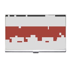 Girl Flags Plaid Red Black Business Card Holders