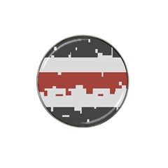 Girl Flags Plaid Red Black Hat Clip Ball Marker (10 Pack) by Mariart