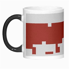 Girl Flags Plaid Red Black Morph Mugs