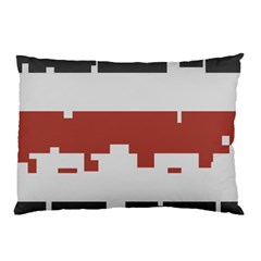 Girl Flags Plaid Red Black Pillow Case by Mariart