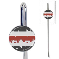 Girl Flags Plaid Red Black Book Mark by Mariart