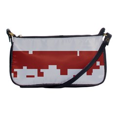 Girl Flags Plaid Red Black Shoulder Clutch Bags