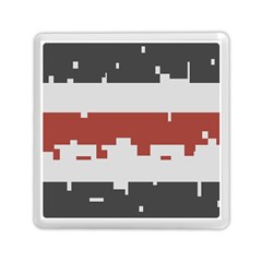 Girl Flags Plaid Red Black Memory Card Reader (square) 