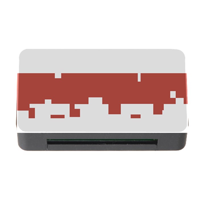 Girl Flags Plaid Red Black Memory Card Reader with CF