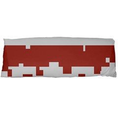 Girl Flags Plaid Red Black Body Pillow Case (dakimakura) by Mariart