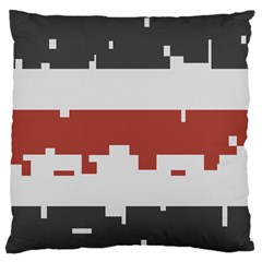 Girl Flags Plaid Red Black Standard Flano Cushion Case (two Sides) by Mariart