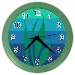 Gender Sea Flags Leaf Color Wall Clocks by Mariart