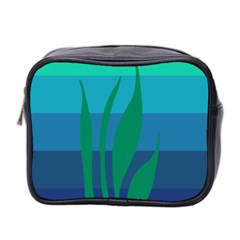 Gender Sea Flags Leaf Mini Toiletries Bag 2-side by Mariart