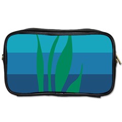 Gender Sea Flags Leaf Toiletries Bags 2-side