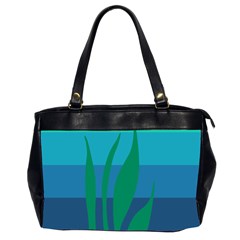 Gender Sea Flags Leaf Office Handbags (2 Sides)  by Mariart