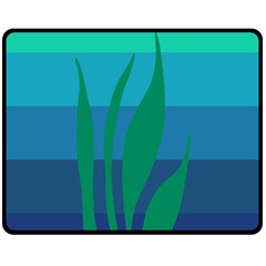 Gender Sea Flags Leaf Fleece Blanket (medium)  by Mariart