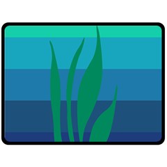 Gender Sea Flags Leaf Double Sided Fleece Blanket (large)  by Mariart