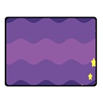 Glimragender Flags Wave Waves Chevron Purple Blue Star Yellow Space Fleece Blanket (Small) 50 x40  Blanket Front