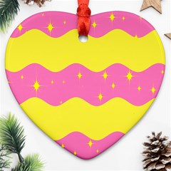 Glimra Gender Flags Star Space Ornament (heart)